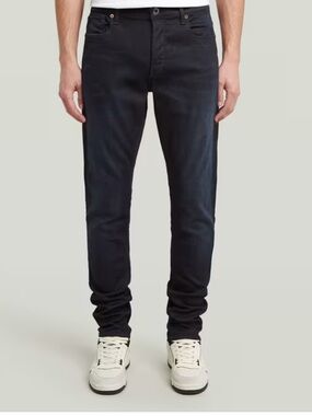 G-Star Raw black coated Brooke loose tapered womens pants size 26x30